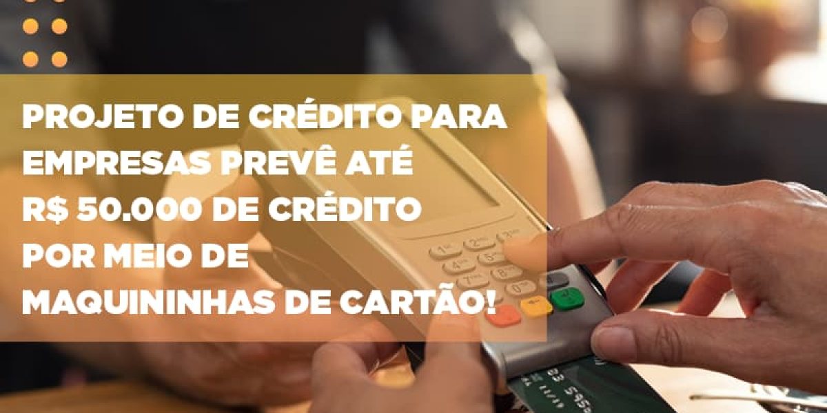 Projeto De Credito Para Empresas Preve Ate R 50 000 De Credito Por Meio De Maquininhas De Carta Contabilidade Em Brasília - Contabilidade em Brasília